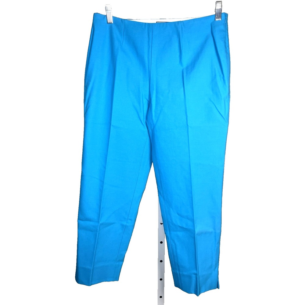 Lands' End Pants 8P Mid Rise Slim Leg Blue Size 8 P Casual Preppy Vacation‎